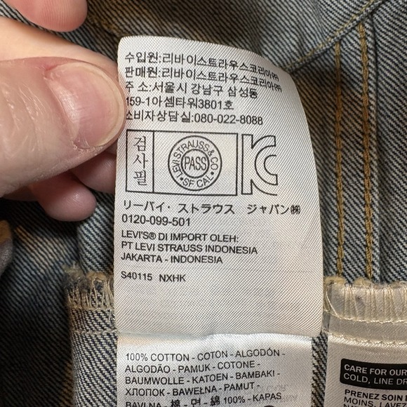 Levis Premium Denim Jean Jacket Men's M Trucker Fade Pockets Western - Picture 6 of 14